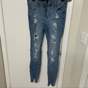 hollister high rise super skinny jeans